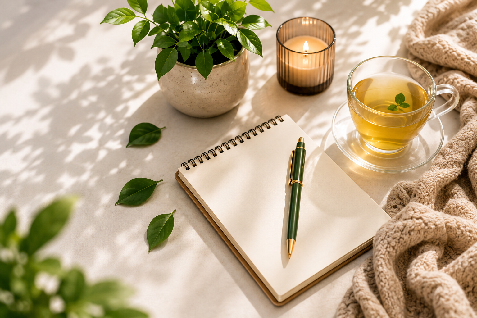 Naturicare Stress Recovery - Lifestyle Habits Tea Journal Breathe Relax Reset