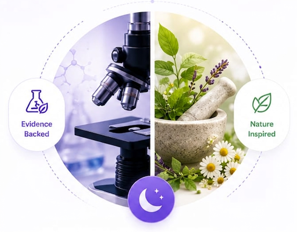 Where Science Meets Nature Split Graphic