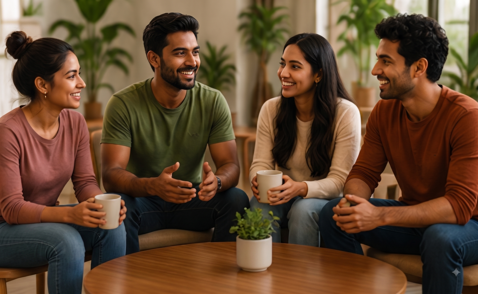 Naturicare Community Members Conversing