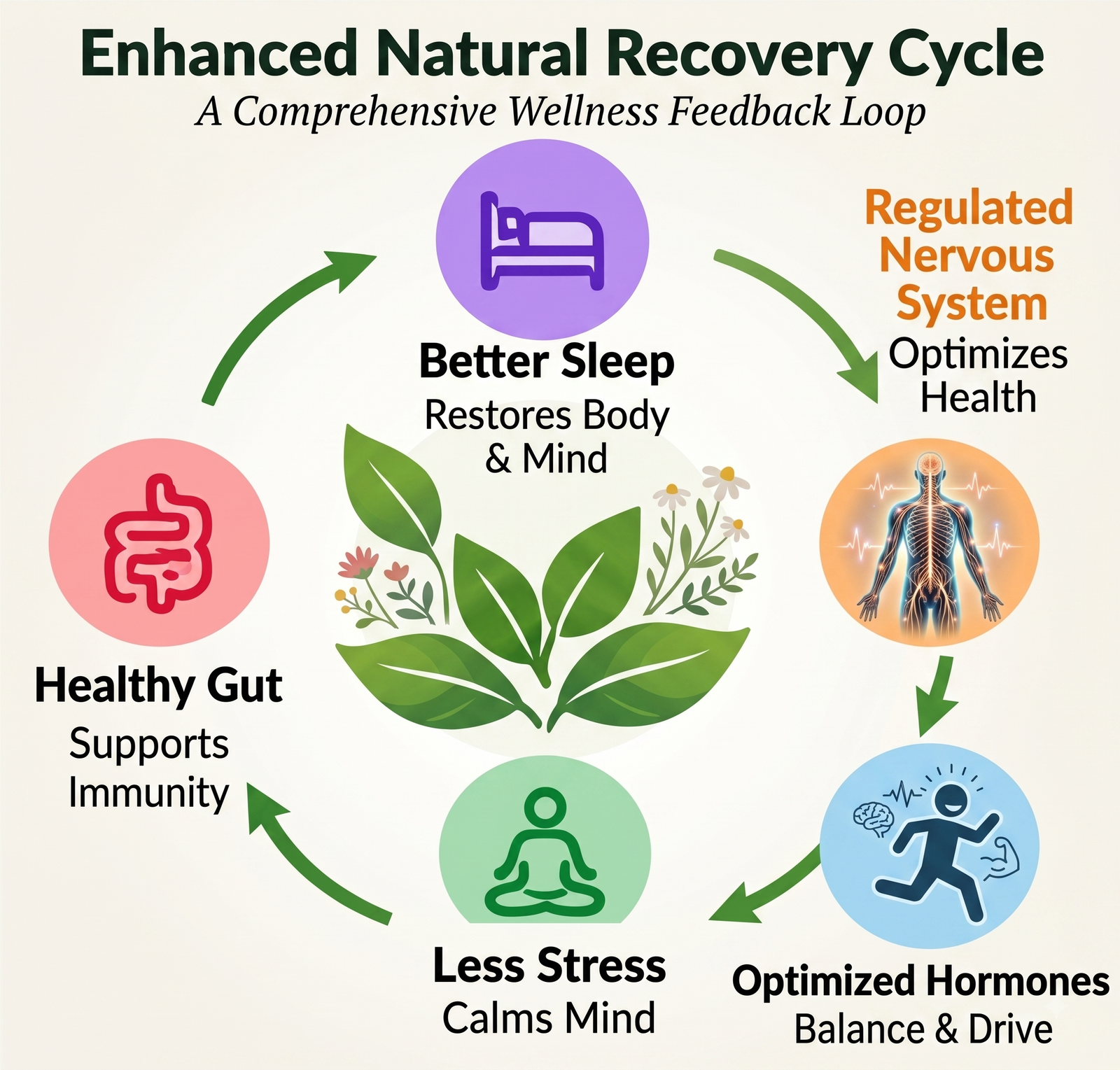 Enhanced Natural Recovery Cycle Diagram Graphic