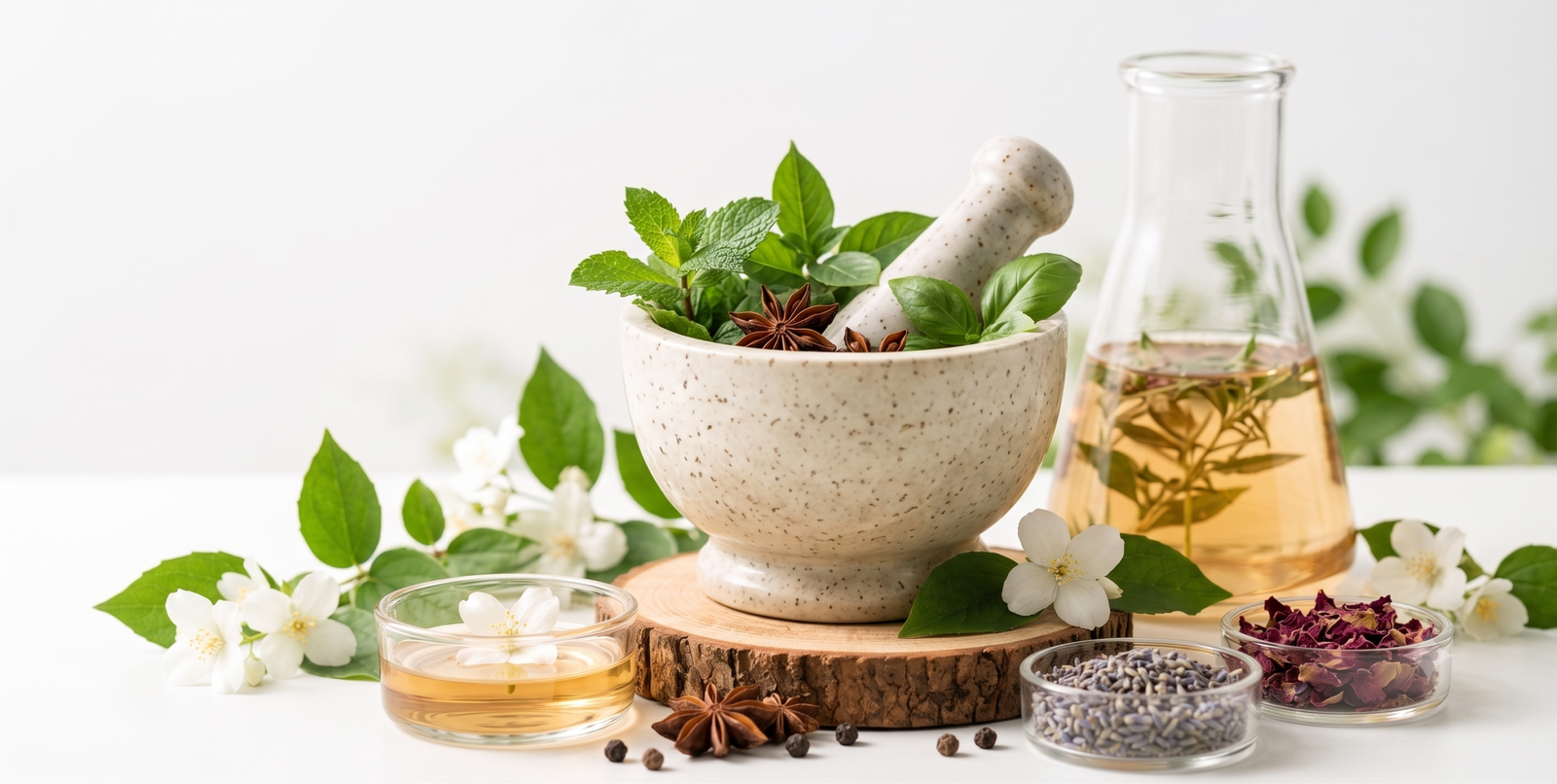 Naturicare Botanical Mortar and Pestle